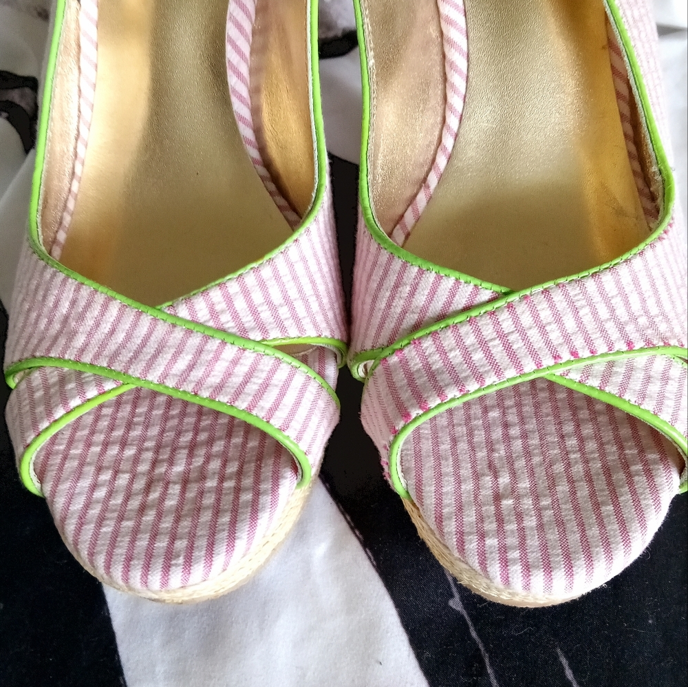 9) NWOT Lilly Pulitzer Hotty Espadrille Wedge Sandals - Picture 7 of 13